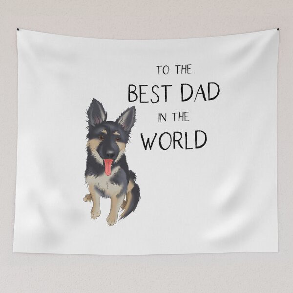 Item preview, German Shepherd Father's Day, To The Best Dad In The World! designed and sold by ElysianCreation.