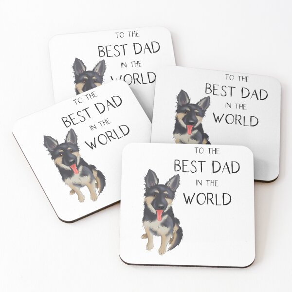 Item preview, German Shepherd Father's Day, To The Best Dad In The World! designed and sold by ElysianCreation.