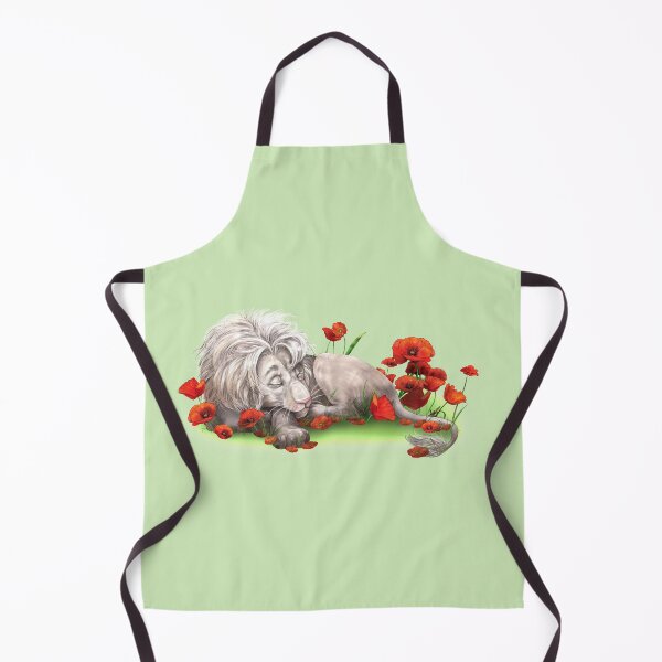 Item preview, White lion sleeps in a poppy field designed and sold by AnaGrigorjev.