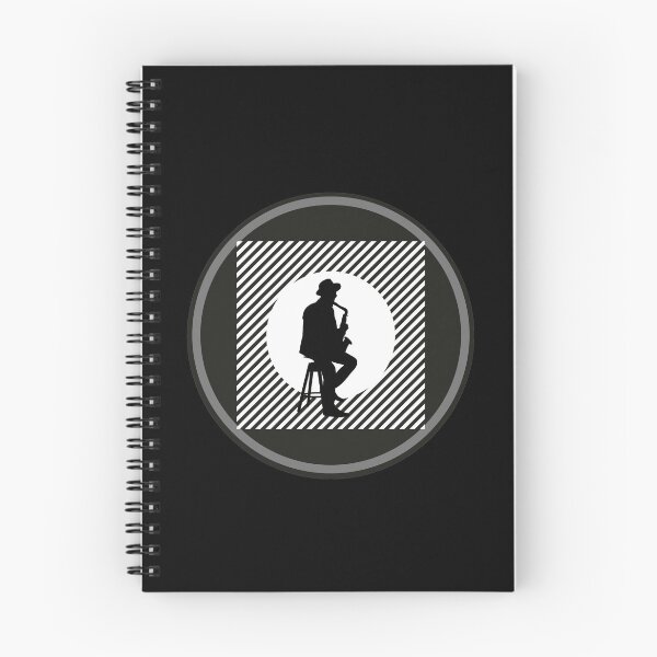 Item preview, Saxophone Player "Black and White Design" designed and sold by ProfusionPro.