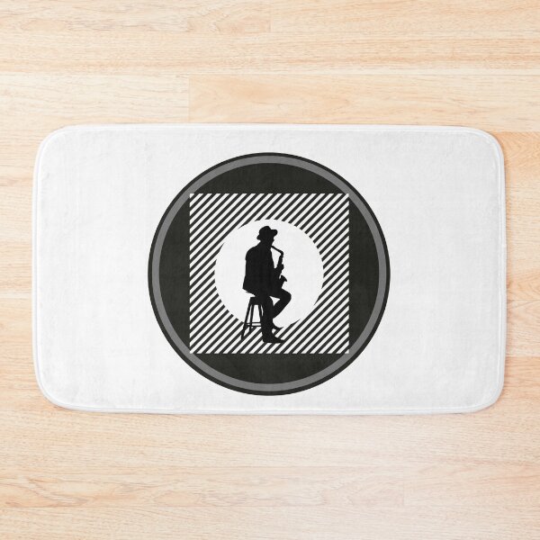 Item preview, Saxophone Player "Black and White Design" designed and sold by ProfusionPro.