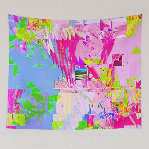 Item preview, Anime Cosplay Girl Trippy Glitch Art 05 designed and sold by glitchhub.