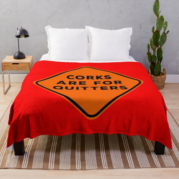 Item preview, Corks are for quitters | funny warning sign quote for wine lovers designed and sold by clewzo.