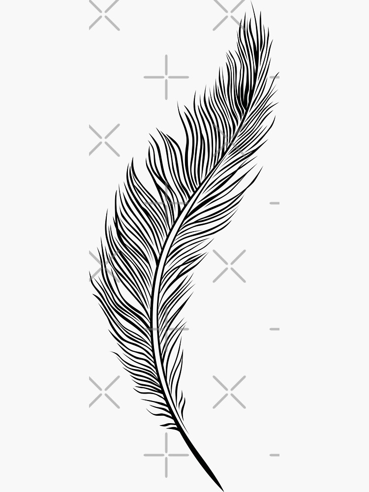 "Feather" Sticker by Lana Petersen Redbubble