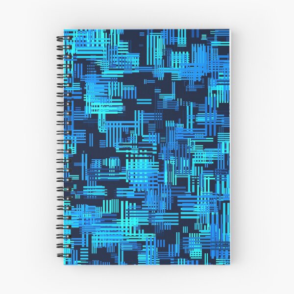 Item preview, Random Crosshatch Pattern in Shades of Blue designed and sold by Lyle Hatch.