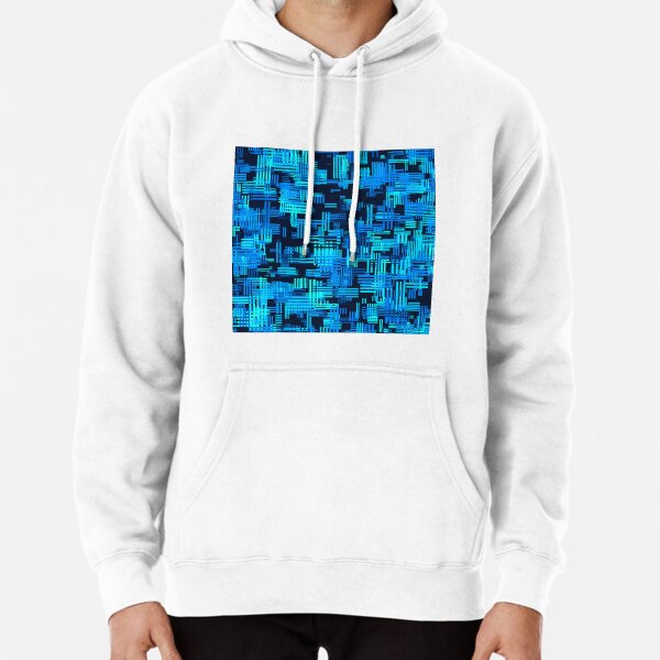 Item preview, Random Crosshatch Pattern in Shades of Blue designed and sold by Lyle Hatch.