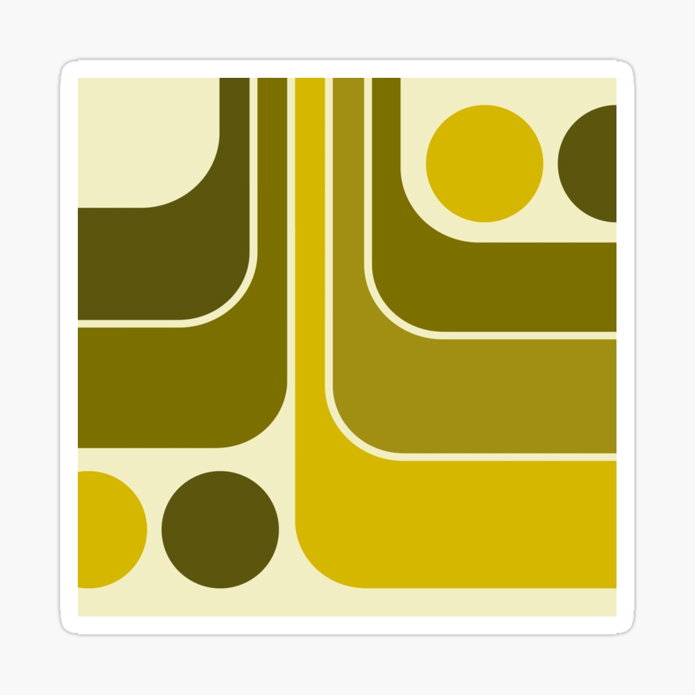 Retro Geometric Design 632 Scarf