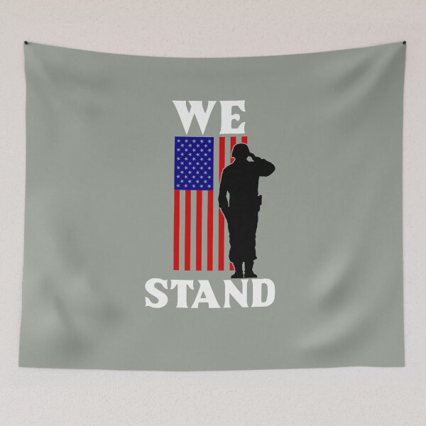 Item preview, We stand for the flag American soldier  designed and sold by JustSaiyan1.