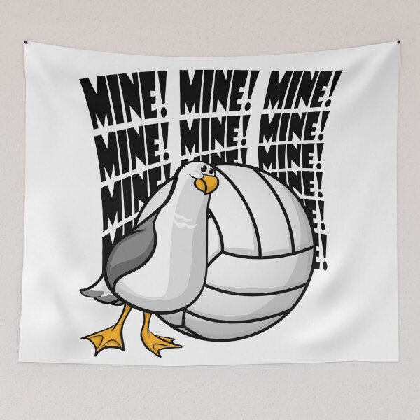 Aperçu de l'œuvre Volleyball - Mine MINE Mine créée et vendue par MakeNineDesigns.