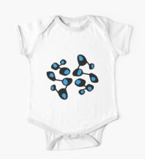 Retro Blob Blue One Piece - Short Sleeve