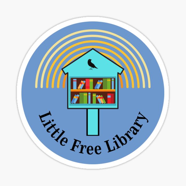 Little Free Library Rainbow Sticker