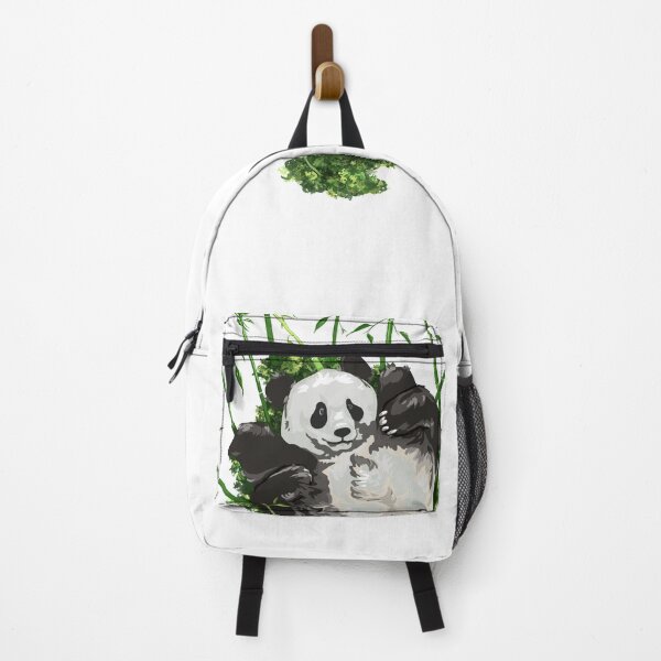 Item preview, Panda's butt with bamboo, large print white edition designed and sold by bye-then.