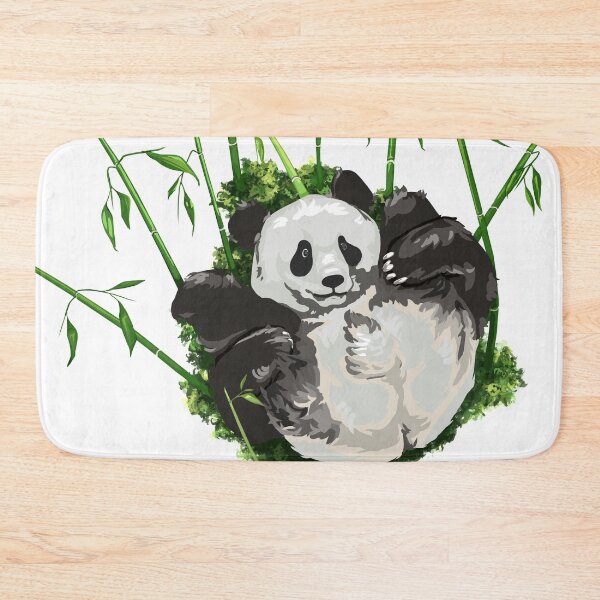 Item preview, Panda's butt with bamboo, large print white edition designed and sold by bye-then.