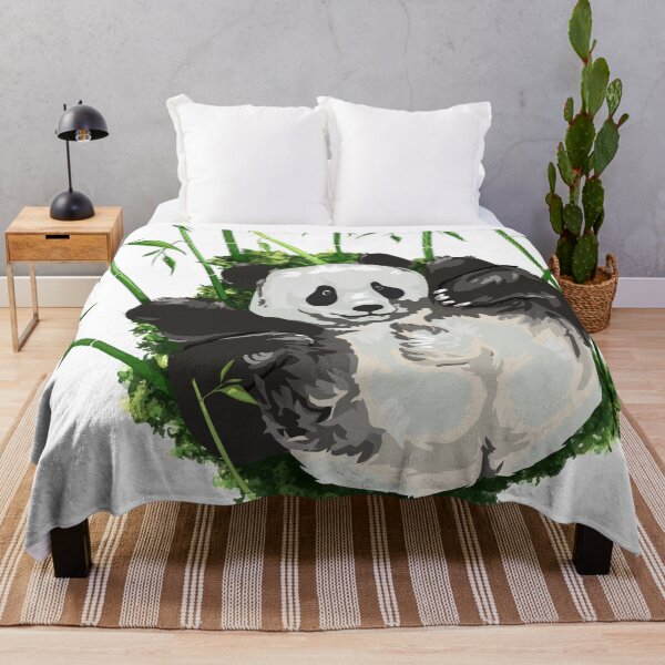 Item preview, Panda's butt with bamboo, large print white edition designed and sold by bye-then.