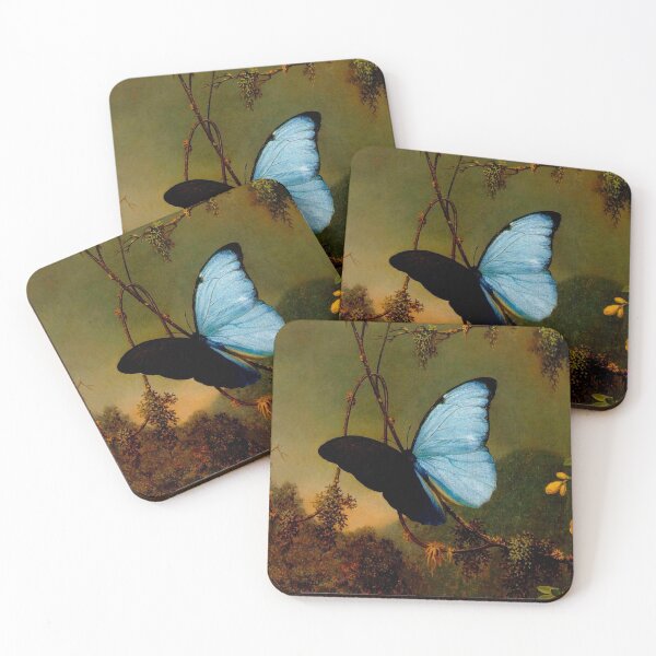 Item preview, Blue Morpho Butterfly by Martin Johnson Heade designed and sold by IndieArtDream.