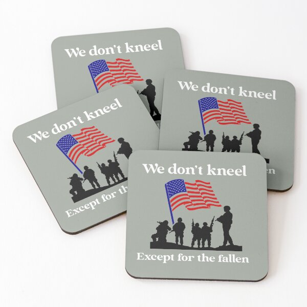 Item preview, We only kneel for fallen Brothers patriotic designed and sold by JustSaiyan1.