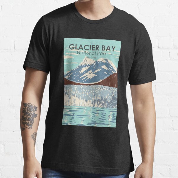 Glacier Bay National Park T-Shirt - Vintage Stretched Sunrise