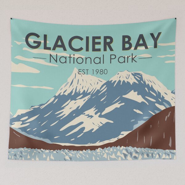Item preview, Glacier Bay National Park Alaska Vintage designed and sold by KrisSidDesigns.