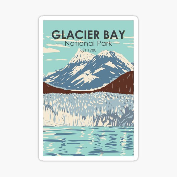 Item preview, Glacier Bay National Park Alaska Vintage designed and sold by KrisSidDesigns.