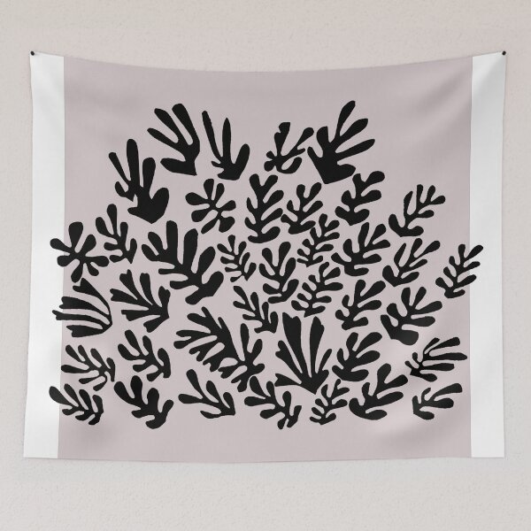 Item preview, Henri Matisse Flower, Papier Decoupes Art Black, Rose back Matisse Cutout's, Matisse inspired sheaf designed and sold by re-make-.