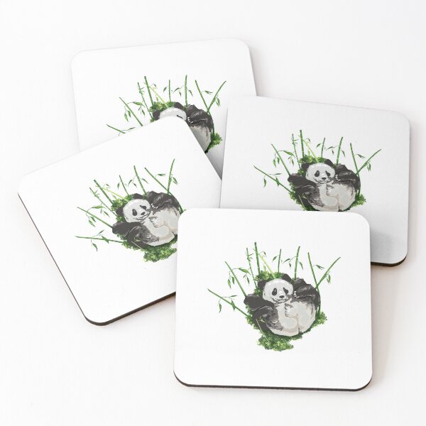 Item preview, Panda's butt with bamboo, small print white edition designed and sold by bye-then.