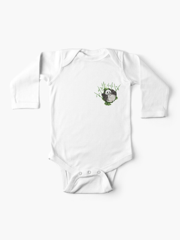 Panda's butt with bamboo, small print white edition Baby One-Piece for  Sale by bye-then