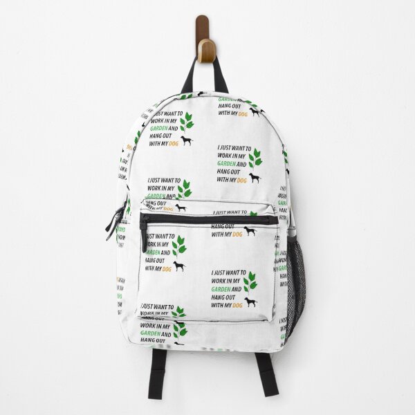 Item preview, I Just Want to Work in My Garden and Hang Out With My Dog designed and sold by BiancaEm.