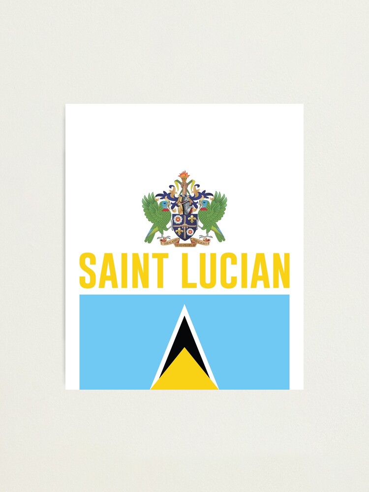 Saint Lucian and Proud - Colors of the Flag of St Lucia | Photographic Print