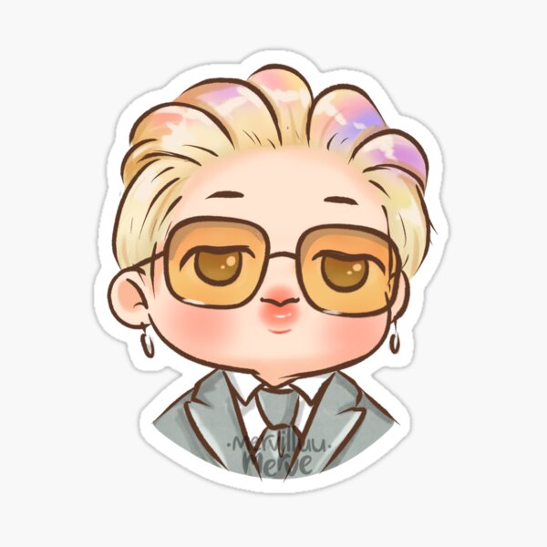 "Jimin Butter Teaser Photo " Sticker by Mervilluu | Redbubble