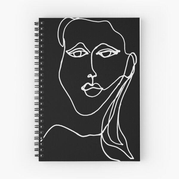 Item preview, Minimalist woman drawing, line drawing, black and white designed and sold by Nadezda Kravcenko.