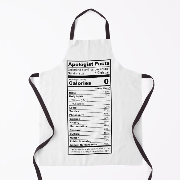 Item preview, Apologist Nutrition Facts (Light Version) designed and sold by ApologiaStore.