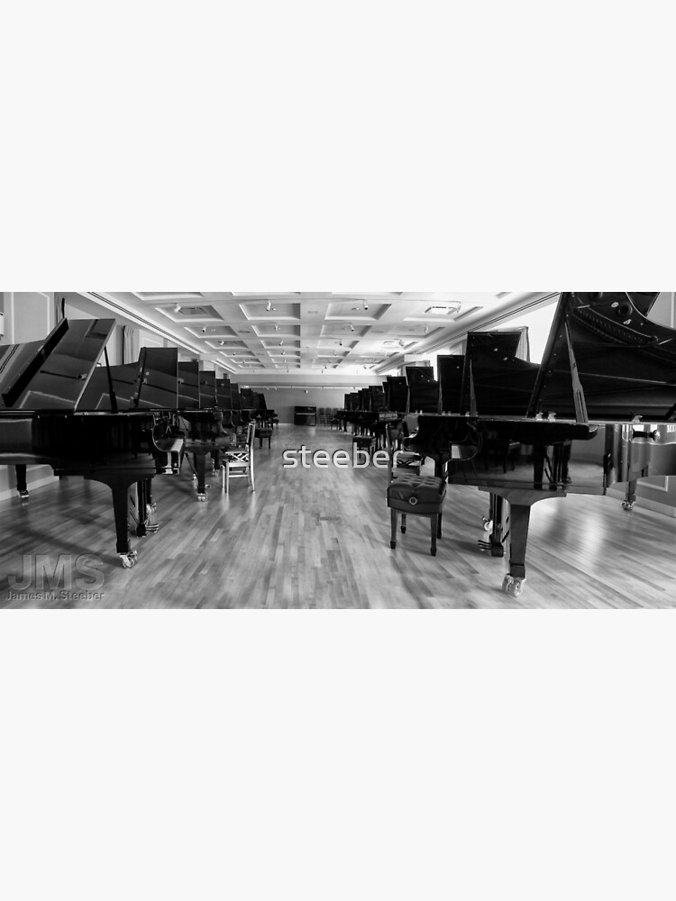 Long Row of Pianos by steeber