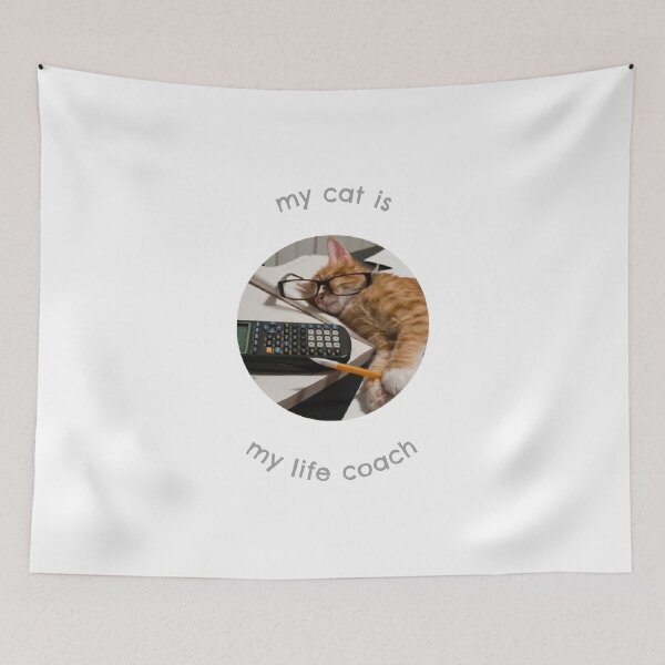 Item preview, My Cat Is My Life Coach designed and sold by stevencox26.