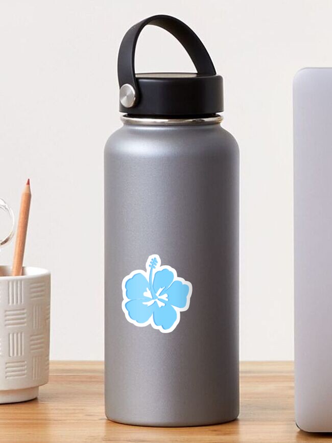 Insulated Water Bottle 24oz Hibiscus Blue Pink – Happy Wahine