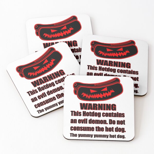 Item preview, Do Not Eat This Hot Dog designed and sold by Black-and-Red.