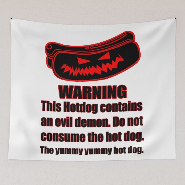 Item preview, Do Not Eat This Hot Dog designed and sold by Black-and-Red.
