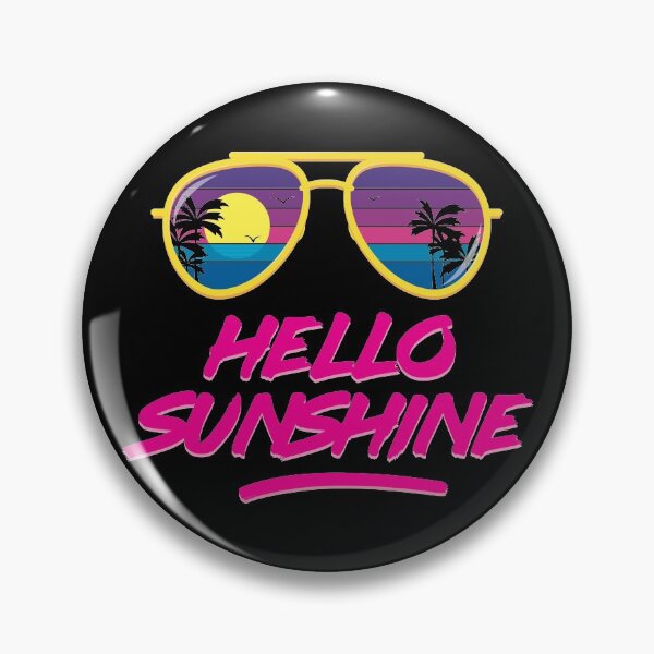 Item preview, Hello Sunshine 80's Sunglasses Beach Sunset designed and sold by Hixon House.