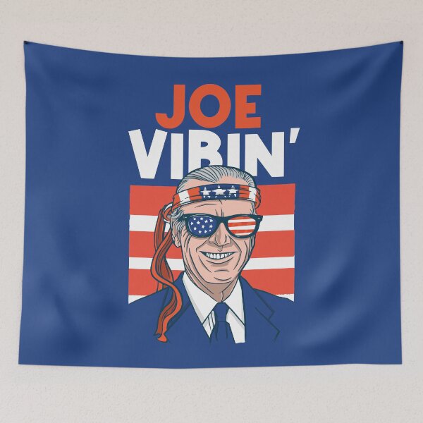 Item preview, Joe Vibin' | Funny 4th of July President Biden Merica Cartoon designed and sold by SLAG-Creative.