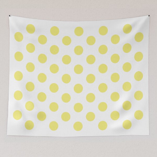 Item preview, Medium YELLOW and WHITE POLKA DOTS designed and sold by RachelMacht.
