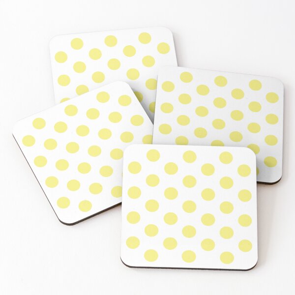 Item preview, Medium YELLOW and WHITE POLKA DOTS designed and sold by RachelMacht.