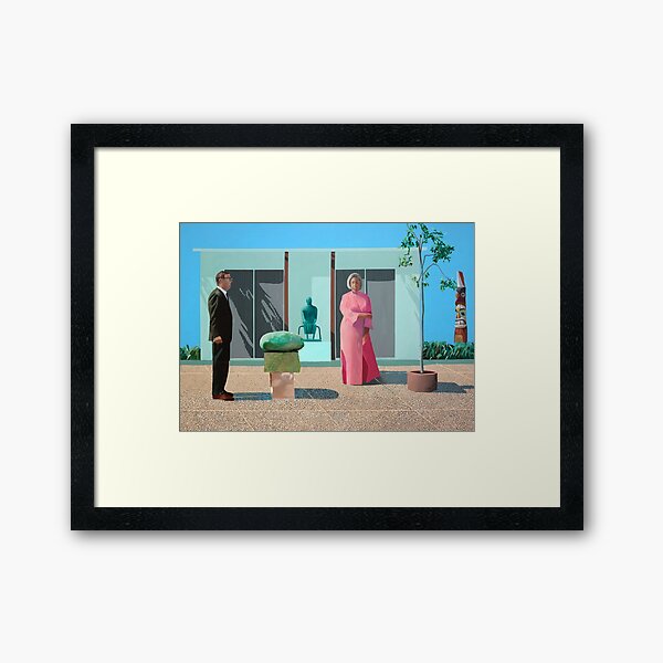 David Hockney American Collectors 1968 Framed Art Print