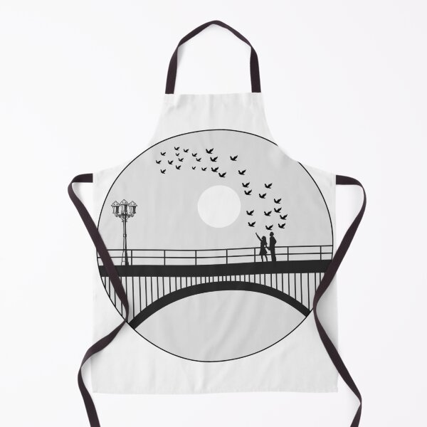 Item preview, Young couple on footbridge watching the full moon, designed and sold by Rima Amin.