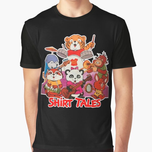 Item preview, The Shirt Tales Retro 80s Band Tribute designed and sold by 90snerd.