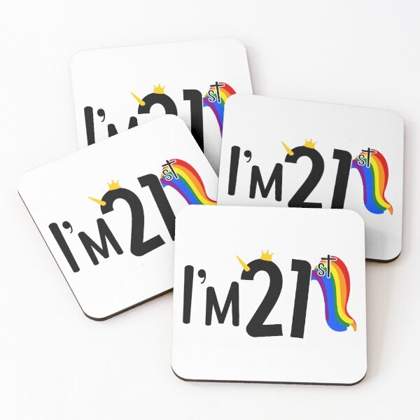 Item preview, Birthday 21st, Twenty-First Unicorn, 21 Years old Birthday designed and sold by ARTsPlural.