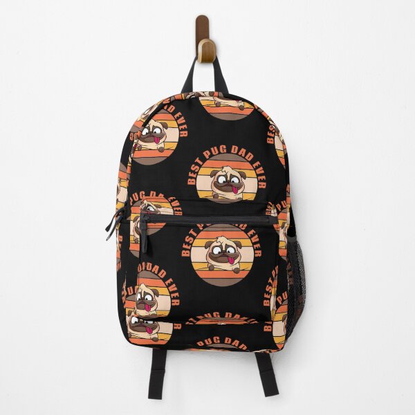 Item preview, Best Pug Dad Ever Sunset Animated designed and sold by TKsTees.