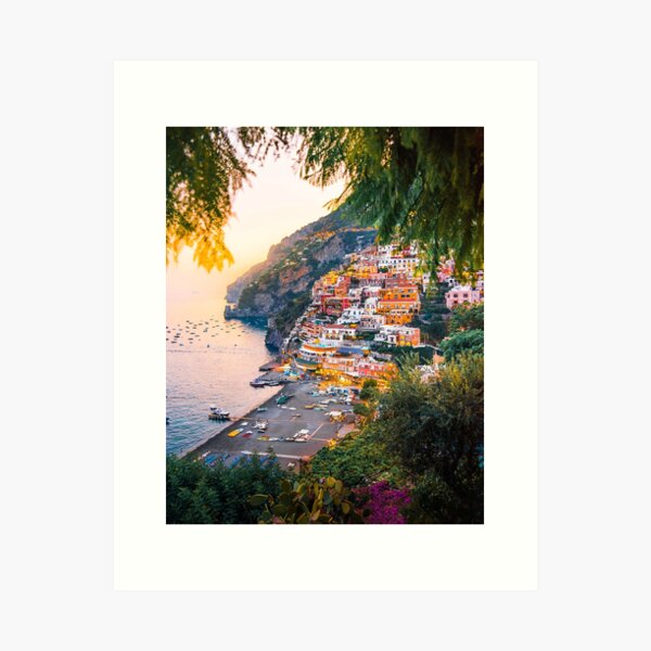 THE ITALIAN SUNSET PANORAMA Ab.Fashion "..The beauty of the italian sunset in a pic" Art Print