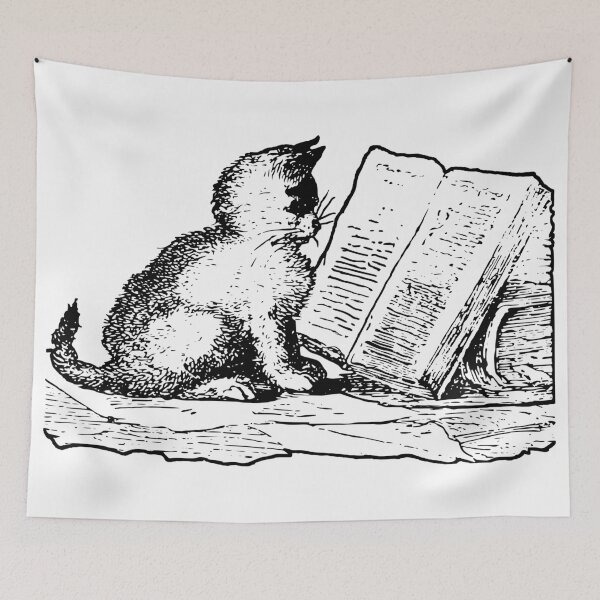 Item preview, Cat Reading Books designed and sold by BrightMint.