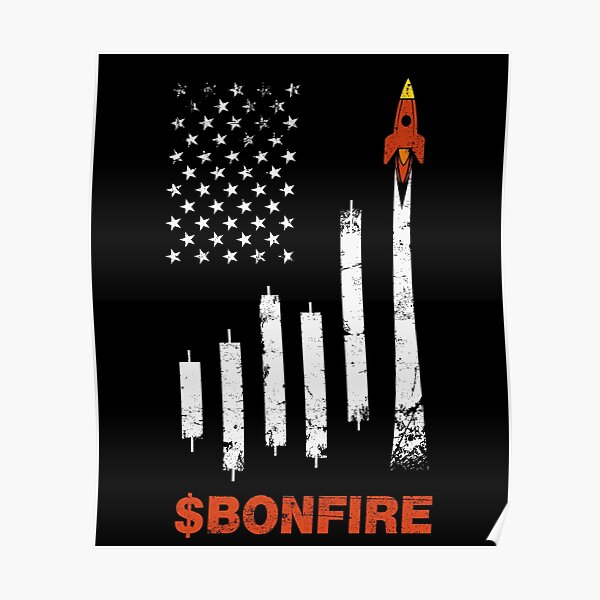 Bonfire Crypto Bonfire Coin HODL Stay Cozy Poster