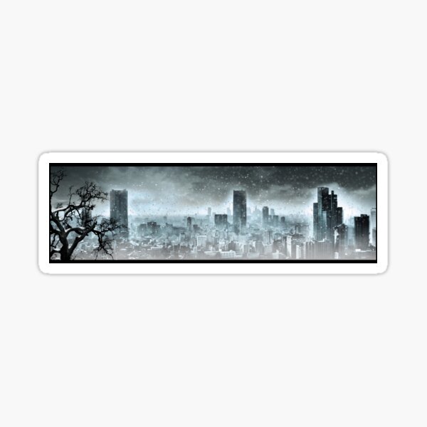 Nuclear winter. Apocalypse Sticker