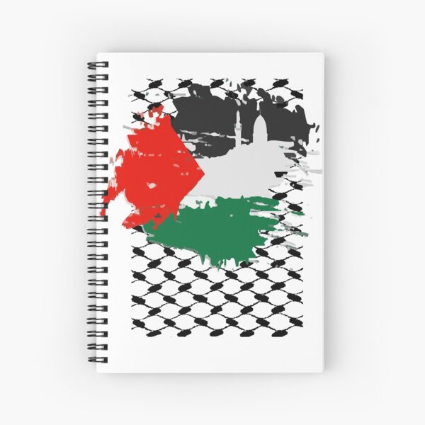 Palestinian Keffiyeh - كوفية فلسطينية  Spiral Notebook for Sale